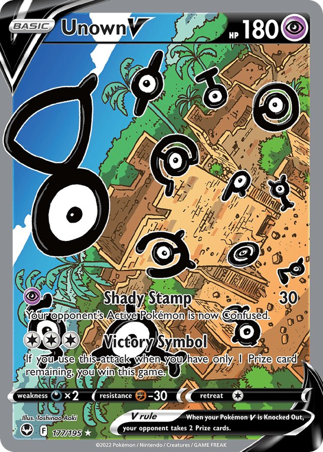 Carta Unown V 177/195 do set Silver Tempest — Pokémon TCG | Bynx