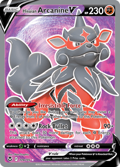 Hisuian Arcanine V 179 — Silver Tempest