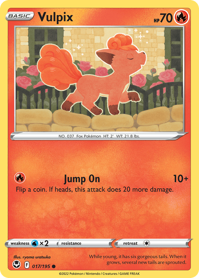 Carta Vulpix 17/195 do set Silver Tempest — Pokémon TCG | Bynx