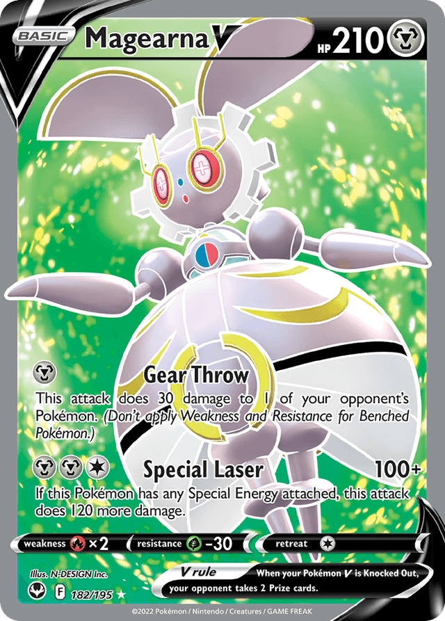 Carta Magearna V 182/195 do set Silver Tempest — Pokémon TCG | Bynx