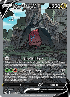 Carta Regidrago V 184 do set Silver Tempest — Pokémon TCG | Bynx