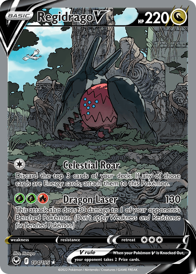 Carta Regidrago V 184/195 do set Silver Tempest — Pokémon TCG | Bynx