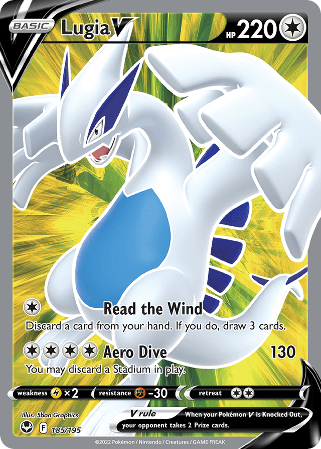Carta Lugia V 185/195 do set Silver Tempest — Pokémon TCG | Bynx