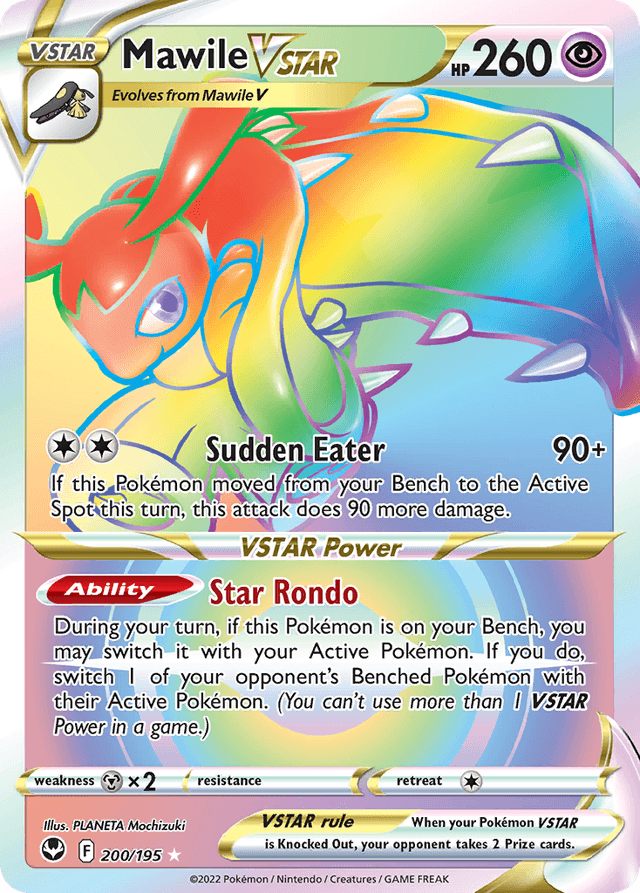 Carta Mawile VSTAR 200/195 do set Silver Tempest — Pokémon TCG | Bynx