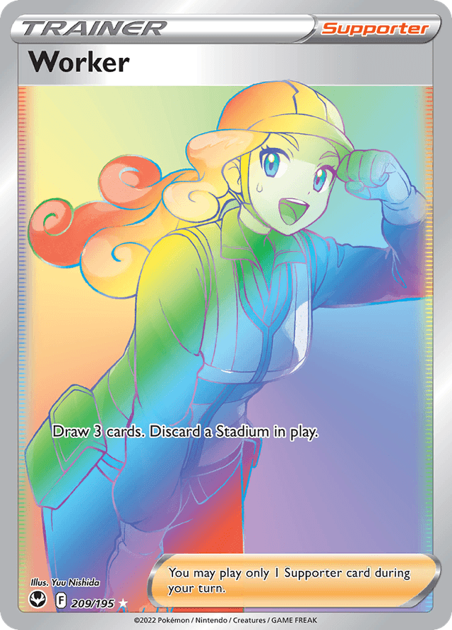 Carta Worker 209/195 do set Silver Tempest — Pokémon TCG | Bynx
