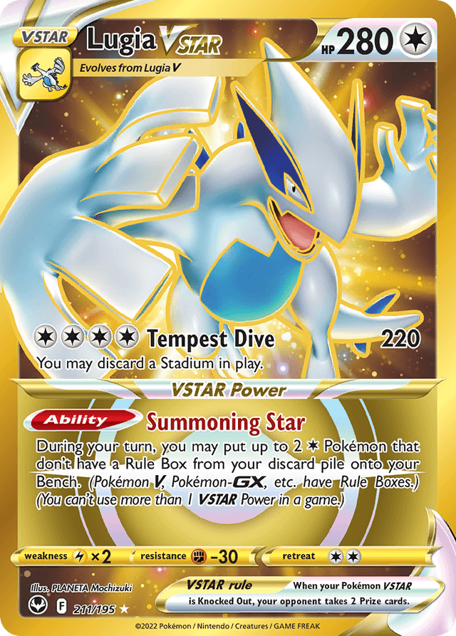 Carta Lugia VSTAR 211/195 do set Silver Tempest — Pokémon TCG | Bynx