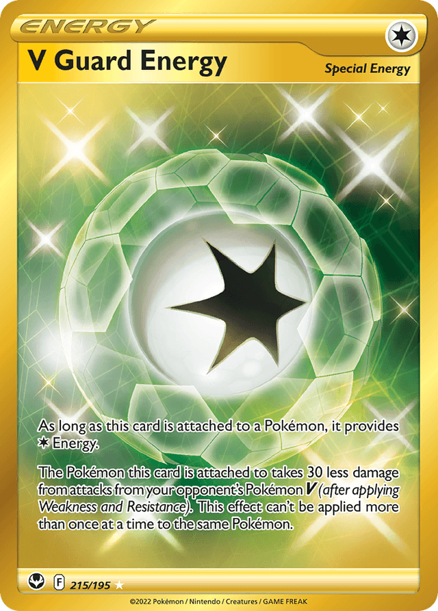 Carta V Guard Energy 215/195 do set Silver Tempest — Pokémon TCG | Bynx