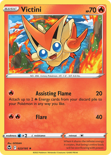 Carta Victini 23/195 do set Silver Tempest — Pokémon TCG | Bynx