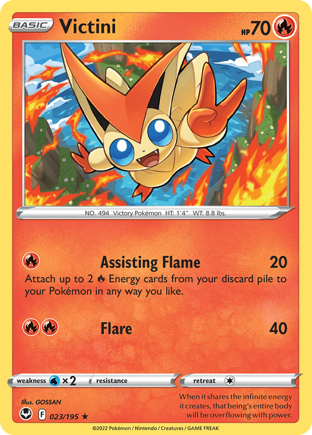 Carta Victini 23/195 do set Silver Tempest — Pokémon TCG | Bynx