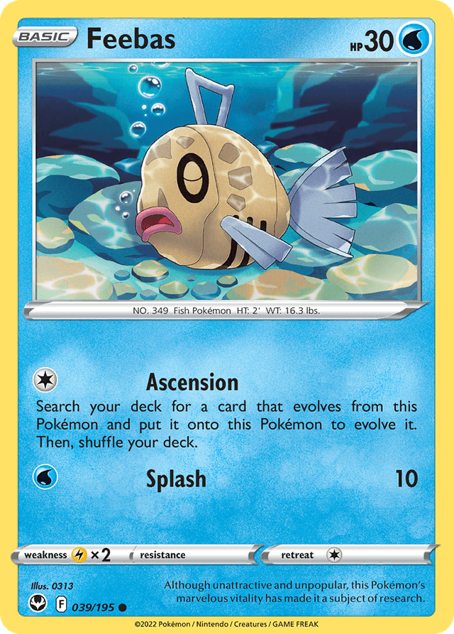 Carta Feebas 39/195 do set Silver Tempest — Pokémon TCG | Bynx