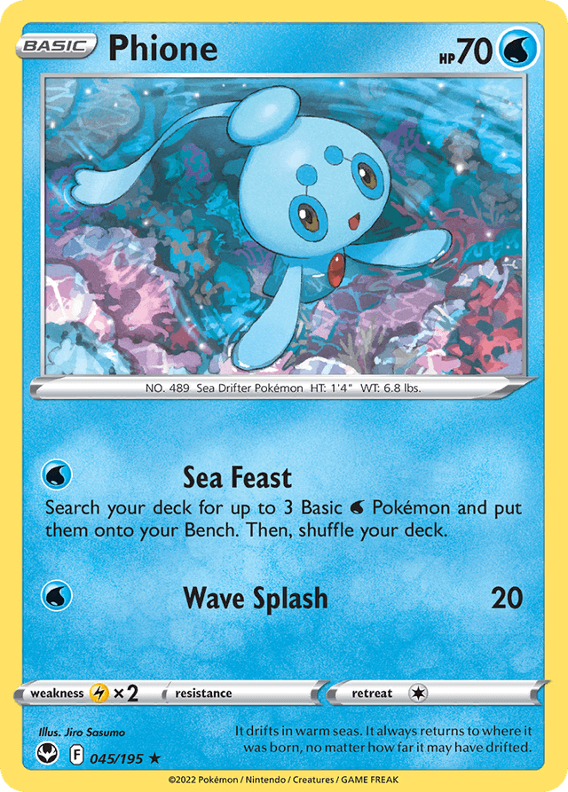 Carta Phione 45/195 do set Silver Tempest — Pokémon TCG | Bynx