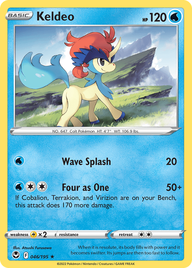 Carta Keldeo 46/195 do set Silver Tempest — Pokémon TCG | Bynx