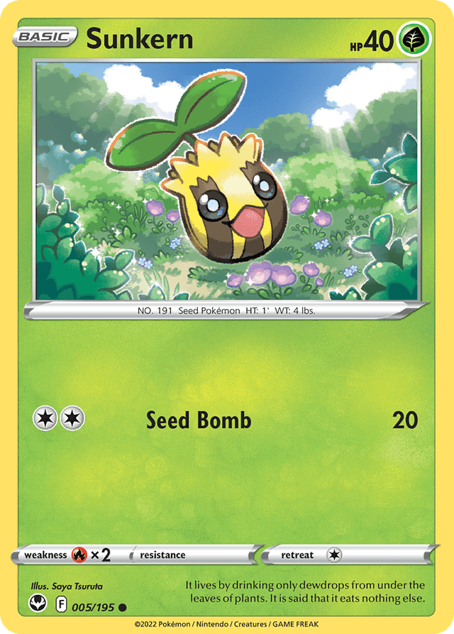 Carta Sunkern 5/195 do set Silver Tempest — Pokémon TCG | Bynx