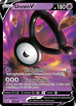 Unown V 65 — Silver Tempest