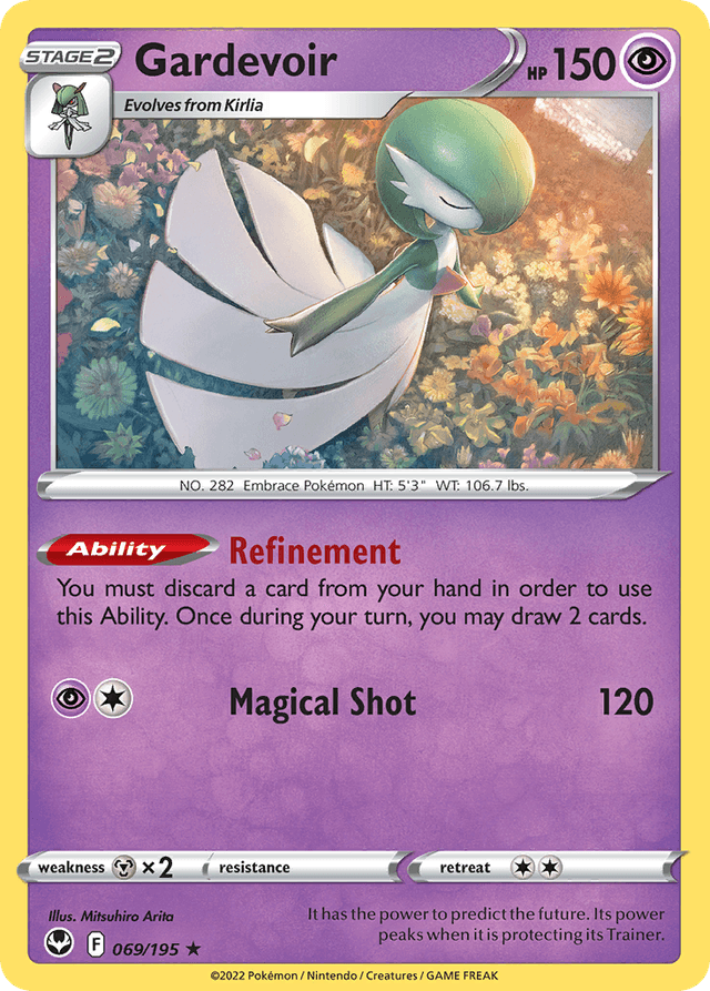 Carta Gardevoir 69/195 do set Silver Tempest — Pokémon TCG | Bynx