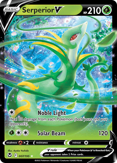 Carta Serperior V 7/195 do set Silver Tempest — Pokémon TCG | Bynx