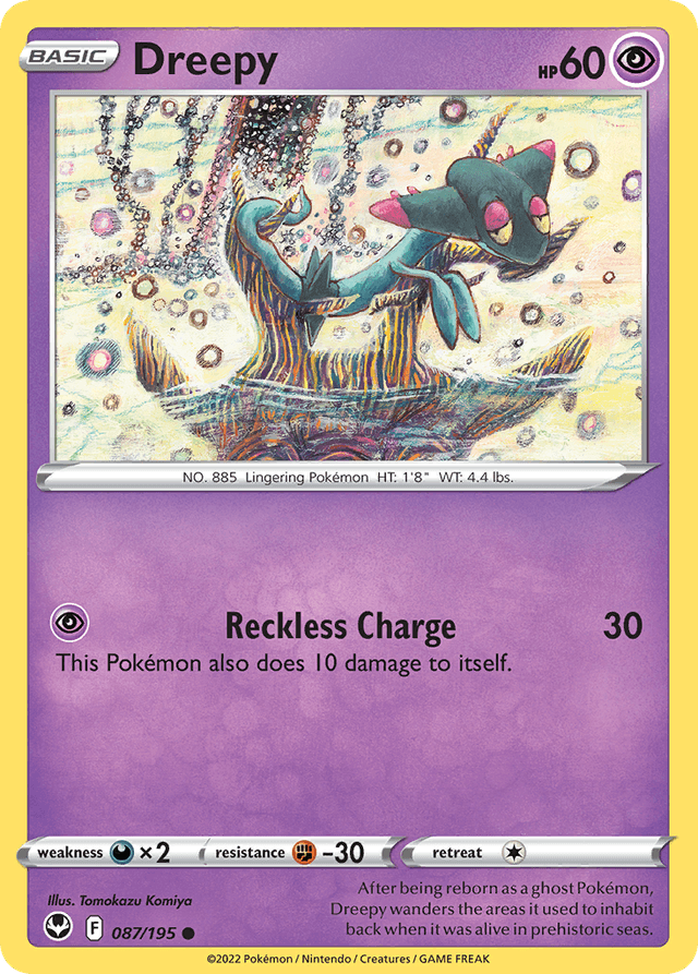 Carta Dreepy 87/195 do set Silver Tempest — Pokémon TCG | Bynx