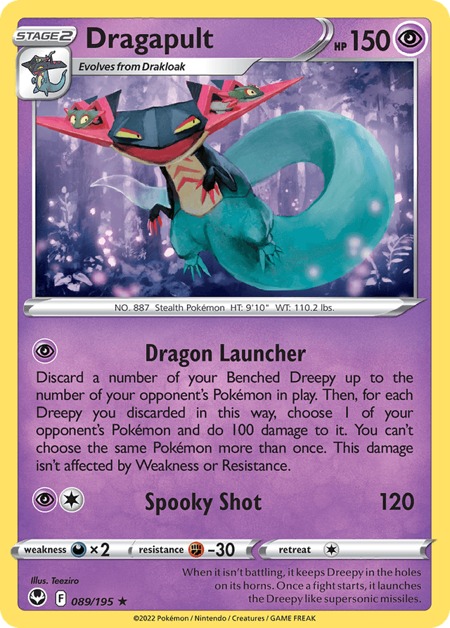Carta Dragapult 89/195 do set Silver Tempest — Pokémon TCG | Bynx