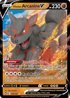 Hisuian Arcanine V 90 — Silver Tempest