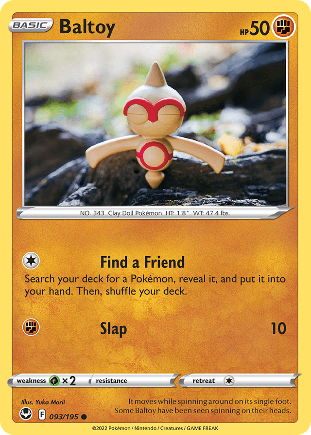 Carta Baltoy 93/195 do set Silver Tempest — Pokémon TCG | Bynx
