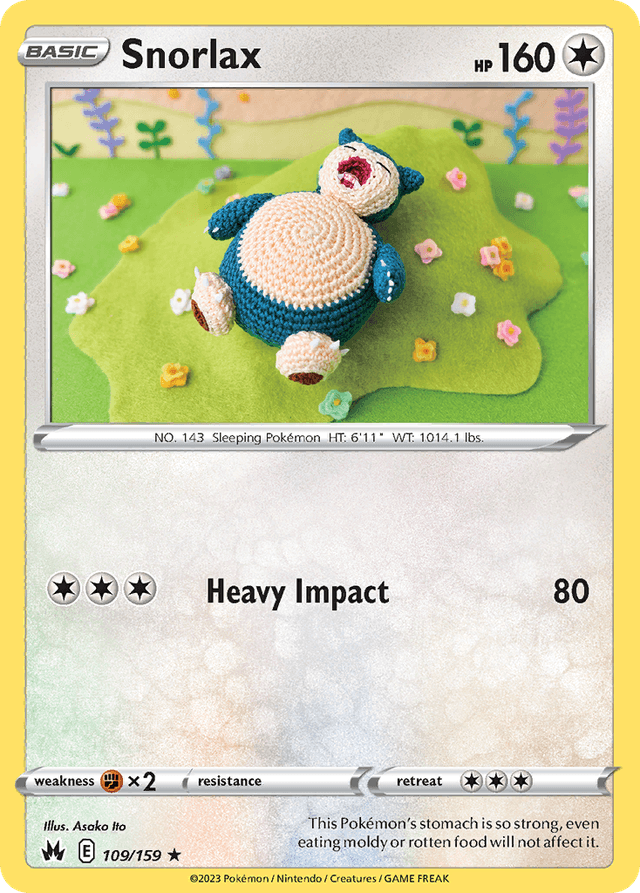 Carta Snorlax 109/159 do set Crown Zenith — Pokémon TCG | Bynx