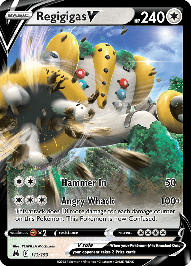 Carta Regigigas V 113/159 do set Crown Zenith — Pokémon TCG | Bynx