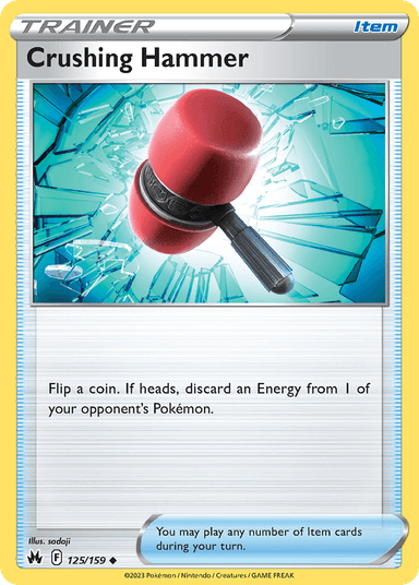 Carta Crushing Hammer 125/159 do set Crown Zenith — Pokémon TCG | Bynx