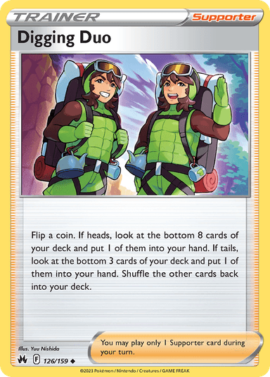 Carta Digging Duo 126/159 do set Crown Zenith — Pokémon TCG | Bynx