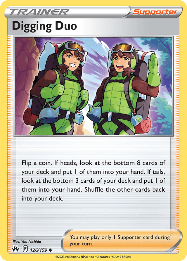 Carta Digging Duo 126/159 do set Crown Zenith — Pokémon TCG | Bynx