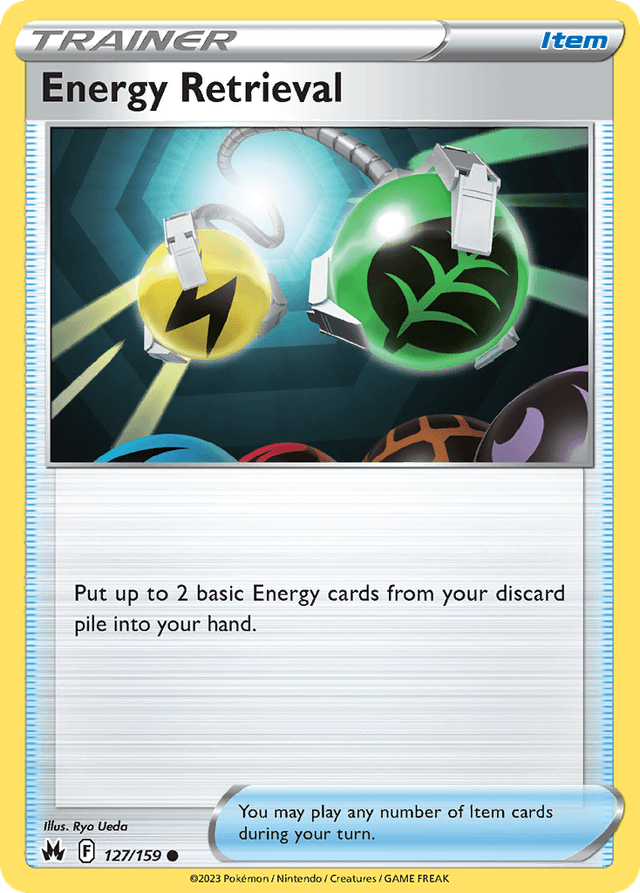Carta Energy Retrieval 127/159 do set Crown Zenith — Pokémon TCG | Bynx
