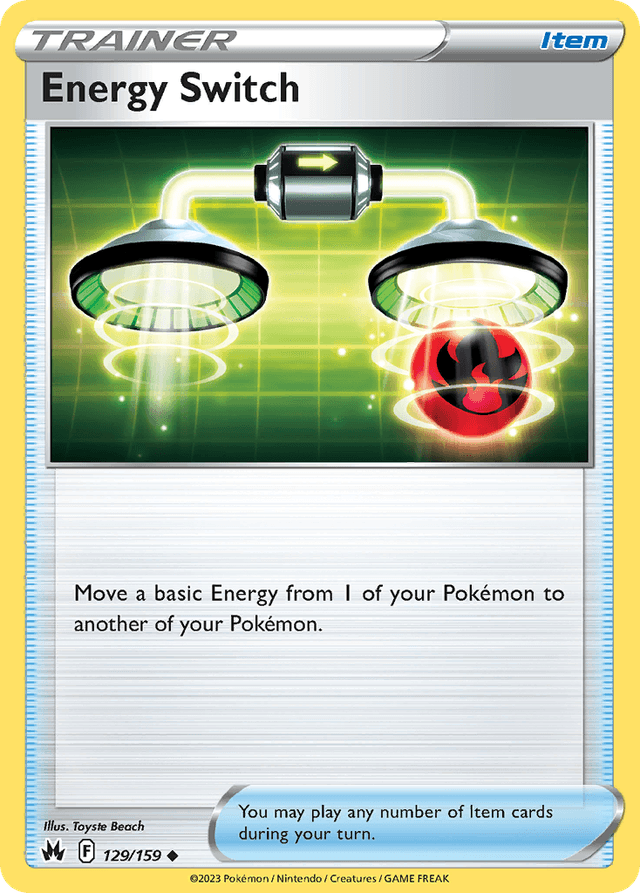 Carta Energy Switch 129/159 do set Crown Zenith — Pokémon TCG | Bynx