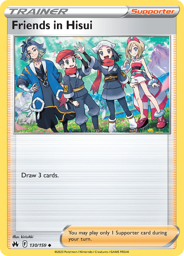 Carta Friends in Hisui 130/159 do set Crown Zenith — Pokémon TCG | Bynx