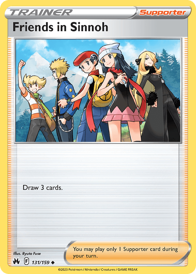Carta Friends in Sinnoh 131/159 do set Crown Zenith — Pokémon TCG | Bynx