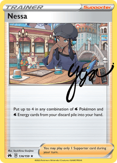 Carta Nessa 136/159 do set Crown Zenith — Pokémon TCG | Bynx