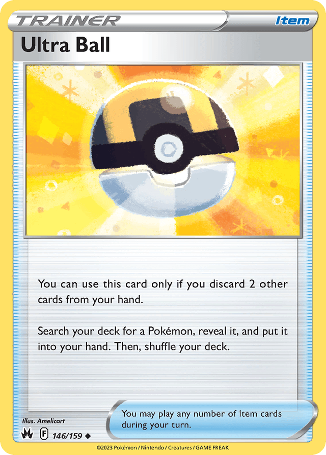 Carta Ultra Ball 146/159 do set Crown Zenith — Pokémon TCG | Bynx