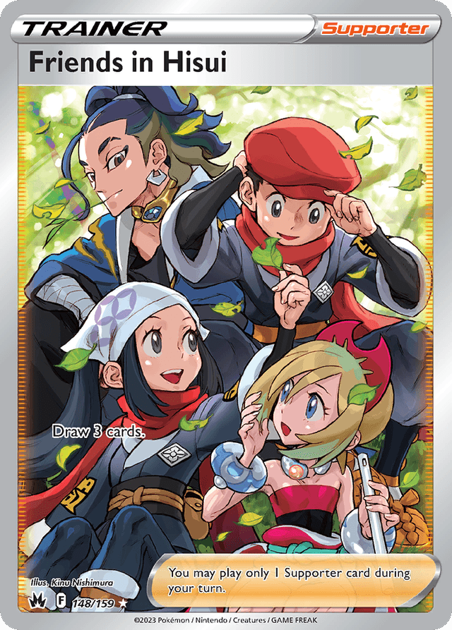 Carta Friends in Hisui 148/159 do set Crown Zenith — Pokémon TCG | Bynx