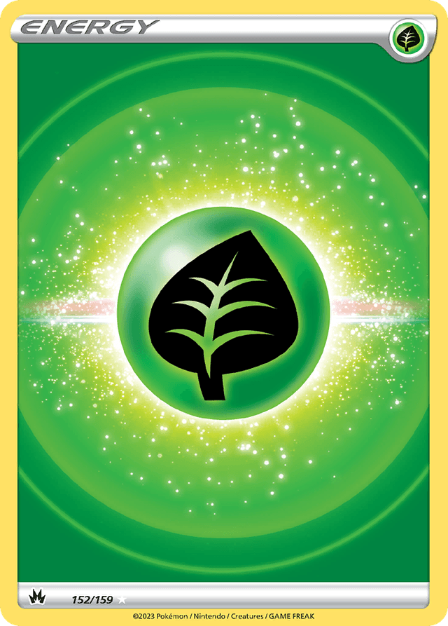 Carta Grass Energy 152/159 do set Crown Zenith — Pokémon TCG | Bynx