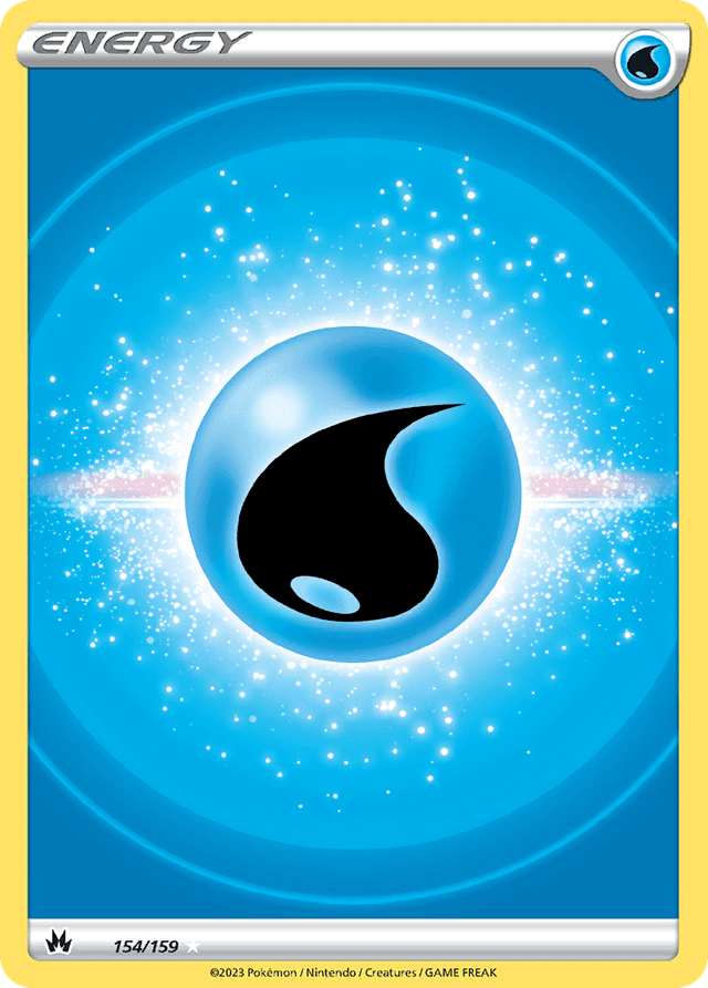 Carta Water Energy 154/159 do set Crown Zenith — Pokémon TCG | Bynx