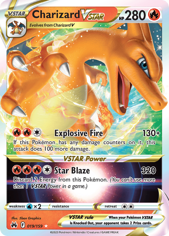 Carta Charizard VSTAR 19/159 do set Crown Zenith — Pokémon TCG | Bynx