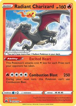 Radiant Charizard 20 — Crown Zenith