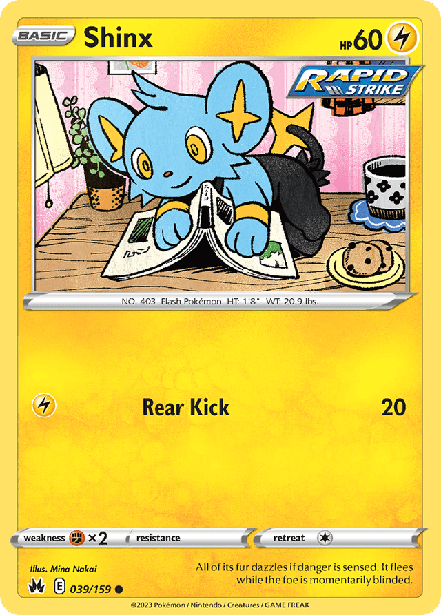 Carta Shinx 39/159 do set Crown Zenith — Pokémon TCG | Bynx