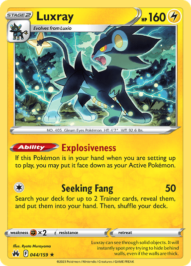Carta Luxray 44/159 do set Crown Zenith — Pokémon TCG | Bynx