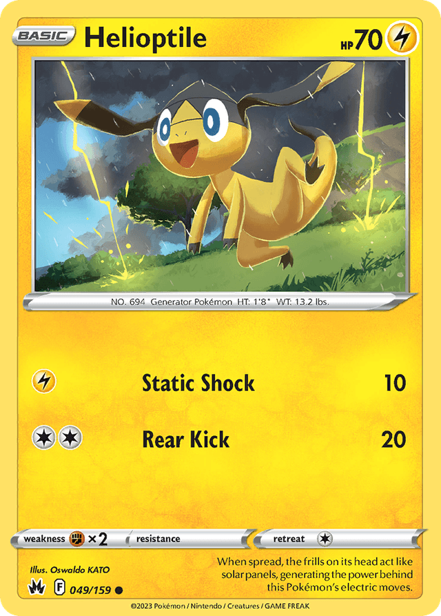 Carta Helioptile 49/159 do set Crown Zenith — Pokémon TCG | Bynx