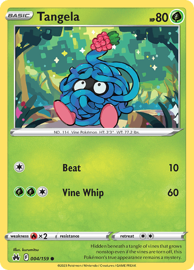 Carta Tangela 4/159 do set Crown Zenith — Pokémon TCG | Bynx