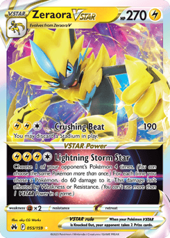 Zeraora VSTAR 55 — Crown Zenith