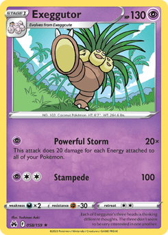 Exeggutor 58/159 — Realeza Absoluta