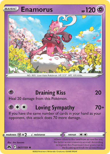 Carta Enamorus 67/159 do set Crown Zenith — Pokémon TCG | Bynx