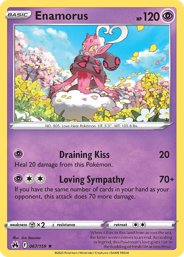 Carta Enamorus 67/159 do set Crown Zenith — Pokémon TCG | Bynx