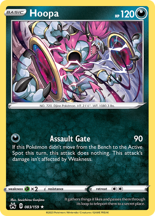 Carta Hoopa 83/159 do set Crown Zenith — Pokémon TCG | Bynx