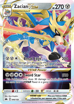 Zacian VSTAR 96 — Crown Zenith